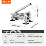 Bulvių ir daržovių pjaustytuvas – su 3 nerūdijančio plieno geležtėmis, rankinis presas - Image 6