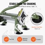 Bulvių ir daržovių pjaustytuvas – 2 keičiamos geležtės, mechaninis presas - Image 4