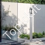 Cilindro Formos Lauko Peleninė – 108 cm, Sidabrinė, Tvirta ir Atspari Cigarečių Atliekų Surinkimui - Image 8