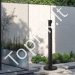 Juodas Lauko Peleninės Stovas – 108 cm, Cilindro Formos, Atsparus ir Talpus Cigarečių Atliekų Surinkimui - Image 8