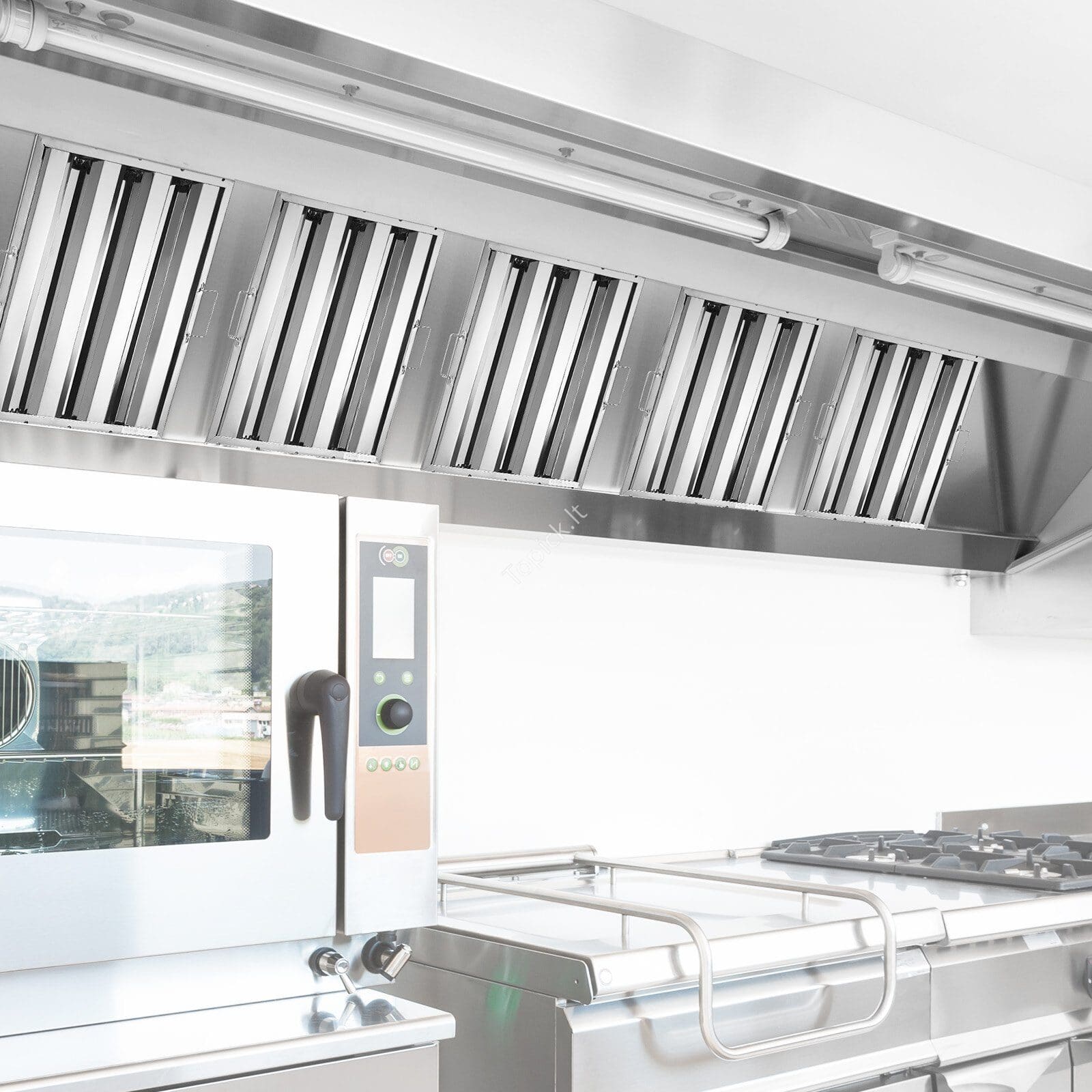 Pramoninis nerūdijančio plieno gartraukio filtras 393x493x45 mm – tinkamas profesionaliai virtuvei - Image 6