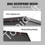 Priekabos įrankių dėžė 91×30×30 cm | Tvirta anglies plieno daiktadėžė su spyna - Image 3