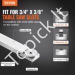 Tikslus kampinis kreiptuvas diskinėms pjovimo staklėms | 3/4 x 3/8 colio griovelis, 45,7 cm liniuotė - Image 8