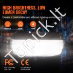 LED lubų šviestuvas – 150 W – 16 500 lm – 5000 K dienos šviesa – IP65 – 315 x 315 mm - Image 2