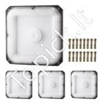 4 vnt. LED lubų šviestuvų rinkinys – 80 W – 8800 lm – 5000 K – IP65 atsparumas - Image 8