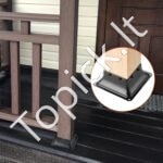 20 vnt. medinių stulpų tvirtinimo laikikliai – 101,6 × 101,6 mm, tvirti plieniniai pagrindai - Image 7