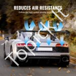 Universalus galinis spoileris | 110 cm | Aliuminis | Reguliuojamas | Juodos spalvos | GT stiliaus - Image 4