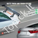 Universalus GT stiliaus galinis spoileris | 110 cm | Reguliuojamas | Aliuminis | Juodas - Image 3