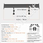 Universalus GT stiliaus galinis spoileris | 110 cm | Reguliuojamas | Aliuminis | Juodas - Image 6