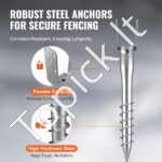 U formos stulpo laikiklis su įsukimu – 100 x 70 x 700 mm, su 6 ankeriais ir armatūra (1 vnt.) - Image 2