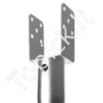 U formos stulpo laikiklis su įsukimu – 100 x 70 x 700 mm, su 6 ankeriais ir armatūra (1 vnt.) - Image 8