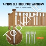 4 vnt. U formos stulpo laikikliai – 100 x 70 x 700 mm, su ankeriais ir armatūra, įsukami - Image 4