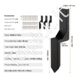 4 vnt. remontiniai įmoviniai ankeriai – 89 x 89 mm, plieniniai, skirti medinių tvoros stulpų taisymui - Image 9