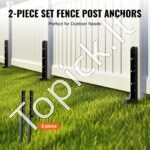 2 vnt. tvoros stulpų remonto ankeriai – 51 x 51 mm, plieniniai įmoviniai laikikliai - Image 4