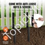 2 vnt. tvoros stulpų remonto ankeriai – 51 x 51 mm, plieniniai įmoviniai laikikliai - Image 5