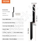 2 vnt. tvoros stulpų remonto ankeriai – 51 x 51 mm, plieniniai įmoviniai laikikliai - Image 6