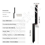 2 vnt. tvoros stulpų remonto ankeriai – 51 x 51 mm, plieniniai įmoviniai laikikliai - Image 8