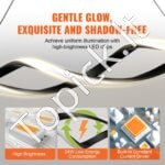 Modernus LED pakabinamas šviestuvas su pulteliu – reguliuojamas šviesos intensyvumas – elegantiškas dizainas - Image 2