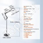 LED didinamoji lempa ant stovo su 5× didinimu – komfortiškam skaitymui, darbui ir hobiui - Image 7