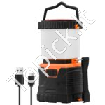 LED stovyklavimo prožektorius – 1000 lm – įkraunama kempingo lempa su šviesos režimais ir rankena - Image 8