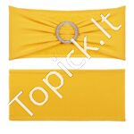 100 vnt. auksinių elastingų kėdžių kaspinų su apvalia sagtimi – Spandekso dekoratyvinės juostos šventėms ir pokyliams - Image 7