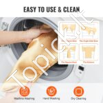 50 vnt. elastingų kėdžių kaspinų – Auksinės spandekso juostos su dekoratyvinėmis kilpomis šventėms ir renginiams - Image 4