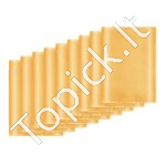 50 vnt. elastingų kėdžių kaspinų – Auksinės spandekso juostos su dekoratyvinėmis kilpomis šventėms ir renginiams - Image 9