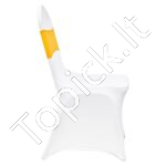 50 vnt. auksinių ir baltų elastingų kėdžių užvalkalų – Spandekso užvalkalai su kaspinais sulankstomoms kėdėms - Image 9