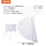 🛡️ Skaidri kvadratinė stalo danga – 121,9 × 121,9 cm, 2 mm storio, PVC apsauga nuo karščio ir įbrėžimų - Image 6