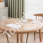 🛡️ Skaidri kvadratinė stalo danga – 121,9 × 121,9 cm, 2 mm storio, PVC apsauga nuo karščio ir įbrėžimų - Image 7