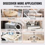 Skaidri apvali stalo danga – ⌀123 cm, 1,5 mm storio PVC, atspari karščiui ir dėvėjimuisi - Image 5