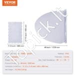 Skaidri apvali stalo danga – ⌀123 cm, 1,5 mm storio PVC, atspari karščiui ir dėvėjimuisi - Image 6