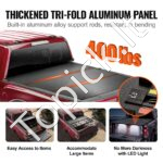 Triguba sulankstoma bagažinės uždanga | Tinka Toyota Tundra (2014–2024) - Image 3