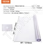 Skaidri stalo danga – 61 × 121,9 cm, 2 mm storio, PVC apsauga stalviršiui - Image 6