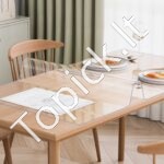 Matinė PVC stalo danga – 106,7 × 182,9 cm, 2 mm storio, neslystanti apsauga stalviršiui - Image 8