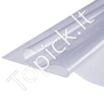 Skaidri stalo danga – 91,8 × 185,2 cm, 1,5 mm storio, stačiakampė PVC apsauga nuo karščio, dėmių ir įbrėžimų - Image 8