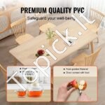 Skaidri stalo danga – 46 × 123,2 cm, 1,5 mm storio, stačiakampė PVC apsauga stalviršiui - Image 2