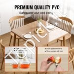 Skaidri kvadratinė stalo apsauga – 30,5 × 30,5 cm, 1,5 mm storio, PVC danga mažiems paviršiams - Image 2