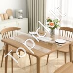 Skaidri kvadratinė stalo apsauga – 30,5 × 30,5 cm, 1,5 mm storio, PVC danga mažiems paviršiams - Image 7