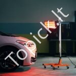 1500W infraraudonųjų spindulių dažų kietinimo lempa – automatinis džiovinimas efektyviam darbui - Image 7