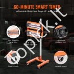 2200W infraraudonųjų spindulių dažų kietinimo lempa – efektyvi džiovinimo sistema profesionaliam naudojimui - Image 3