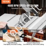 Diskinis stalo pjūklas medienai 1800 W | Staklės su 4800 aps./min greičiu ir 85 mm pjovimo gyliu - Image 8