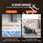 Diskinis stalo pjūklas medienai 1800 W | Staklės su 4800 aps./min greičiu ir 85 mm pjovimo gyliu - Image 7