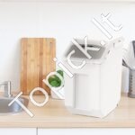 Sandarios Maisto Laikymo Dėžės su Ratukais – 2 x 15L, Skaidrūs Konteineriai Ryžiams, Miltams, Cukrui - Image 6