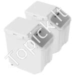 Sandarios Maisto Laikymo Dėžės su Ratukais – 2 x 15L, Skaidrūs Konteineriai Ryžiams, Miltams, Cukrui - Image 7