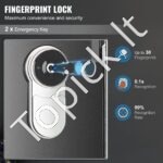 Biometrinis ginklų seifas 5 šautuvams + 4 pistoletams – maksimalus saugumas ir greita prieiga - Image 2