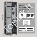 Biometrinis ginklų seifas 5 šautuvams + 4 pistoletams – maksimalus saugumas ir greita prieiga - Image 6