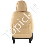 Universalūs automobilių sėdynių užvalkalai (13 dalių, smėlio spalvos) – Pilnas komplektas | Dirbtinė oda | Visiškai uždaras dizainas - Image 8