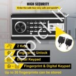 Baldinis seifas su pirštų atspaudų skaitytuvu – išmanusis saugumas Jūsų namams ar biurui - Image 3