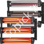 2x Infraraudonųjų spindulių kietinimo lempų komplektas 3000W – sprendimas greitam dažų džiovinimui